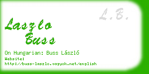 laszlo buss business card